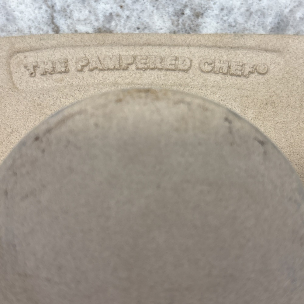 The Pampered Chef Family Heritage Stoneware 12 Cupcake Muffin Pan Baking Stone - Picture 6 of 11